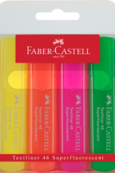 Faber Castell Fosforlu Kalem 4 Renk Set