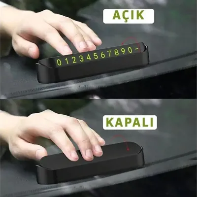 Araç Fosforlu Numaratör Aç-Kapa Araç Fosforlu Numaratör Aç-Kapa