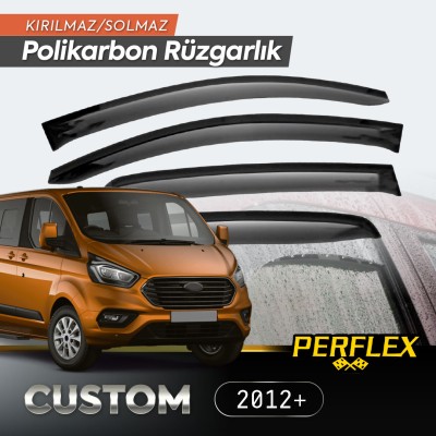 Ford Custom 2012+ Cam Rüzgarlığı V2 Düz Ford Custom 2012+ Cam Rüzgarlığı V2 Düz