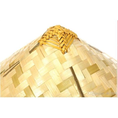 Naturel Renk Cambodia Kamboçyalı Vietnam Şapkası PVC Hasır Naturel Renk Cambodia Kamboçyalı Vietnam Şapkası PVC Hasır