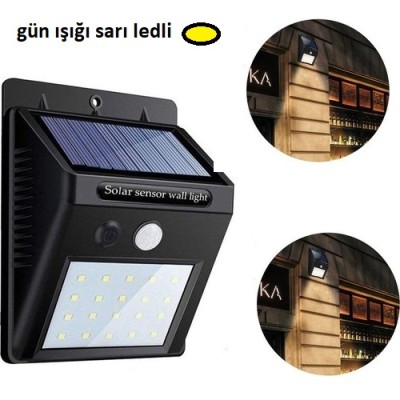 Hareket Sensörlü Güneş Enerjili Lamba Hareket Sensörlü Güneş Enerjili Lamba