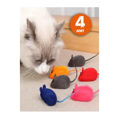 Kedi Eğitim Oyun Faresi 4 Adet Kedi Eğitim Oyun Faresi 4 Adet