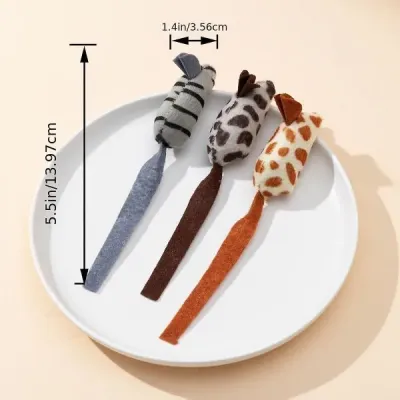 Peluş Fare Kedi Oyuncağı 3 Adet Peluş Fare Kedi Oyuncağı 3 Adet