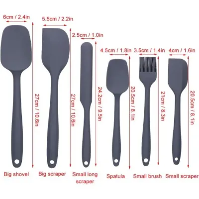 Silikon Spatula ve Fırça Seti Silikon Spatula ve Fırça Seti