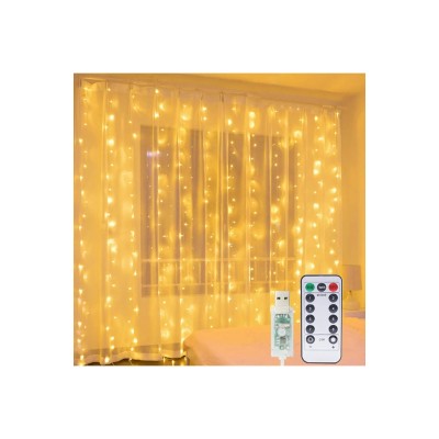 8 Fonksiyonlu Peri Perde Led Uzaktan Kumandalı Günışığı Perde Peri Led (3 mt x 3 mt) 8 Fonksiyonlu Peri Perde Led Uzaktan Kumandalı Günışığı Perde Peri Led (3 mt x 3 mt)
