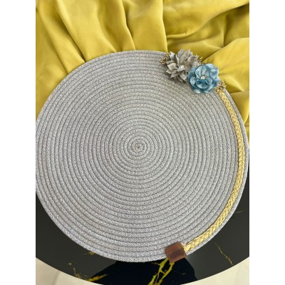 DecoHandy 39cm Çiçekli Jüt Örme Supla Amerikan Servis DecoHandy 39cm Çiçekli Jüt Örme Supla Amerikan Servis