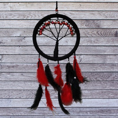 Siyah Kırmızı Hayat Ağacı Dream Catcher Siyah Kırmızı Hayat Ağacı Dream Catcher