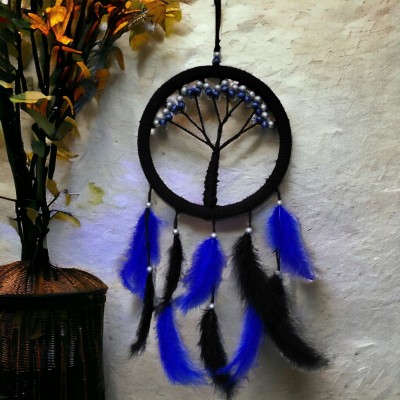 Mavi İncili Hayat Ağacı Dream Catcher Mavi İncili Hayat Ağacı Dream Catcher