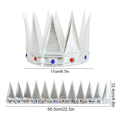 Yumuşak Gümüş Kral Tacı 55 cm Yumuşak Gümüş Kral Tacı 55 cm