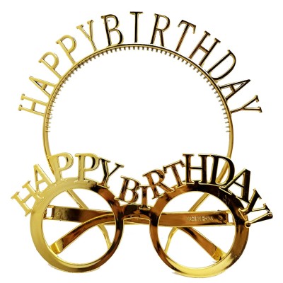 Happy Birthday Gözlük Ve Taç Happy Birthday Gözlük Ve Taç