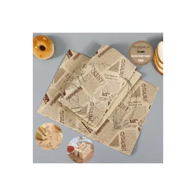 Vintage Gazete Desenli Sunum Kağıdı 50 Adet Vintage Gazete Desenli Sunum Kağıdı 50 Adet