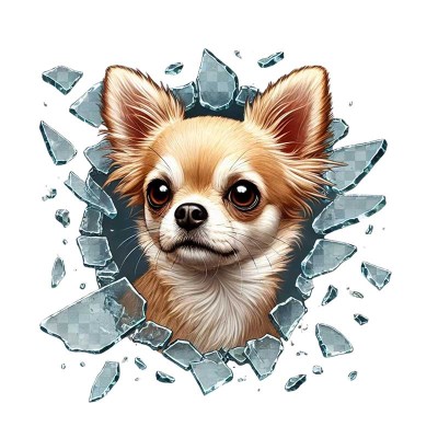 Fulcar Chiuahua Araç Stickerı Fulcar Chiuahua Araç Stickerı