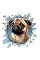 Fulcar French Bulldog Araç Stickerı Fulcar French Bulldog Araç Stickerı