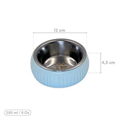 Mikopet Organik Seramik Mama Kabı Mavi Mikopet Organik Seramik Mama Kabı Mavi