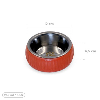 Mikopet Organik Seramik Mama Kabı Kiremit Mikopet Organik Seramik Mama Kabı Kiremit