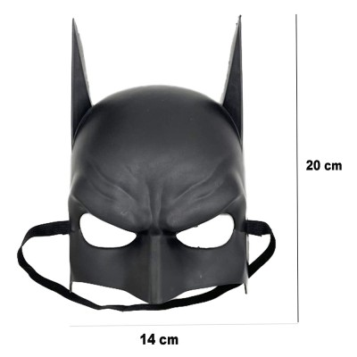 Siyah Çocuk Batman Maskesi Lastikli Siyah Çocuk Batman Maskesi Lastikli