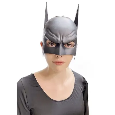 Siyah Çocuk Batman Maskesi Lastikli Siyah Çocuk Batman Maskesi Lastikli