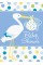 Baby Boy Stork Temalı Mavi Davetiye 8 Adet