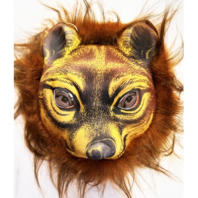 Kahverengi Saçlı Kaplan Aslan Leopar Maskesi Mega Peluş 32 No Kahverengi Saçlı Kaplan Aslan Leopar Maskesi Mega Peluş 32 No