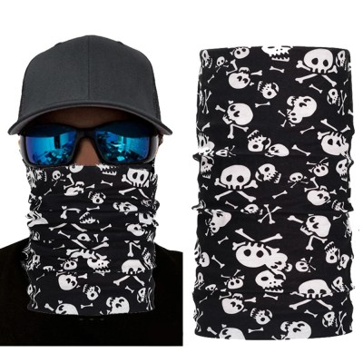 Siyah Beyaz İskelet Baskılı Buff Bandana Siyah Beyaz İskelet Baskılı Buff Bandana