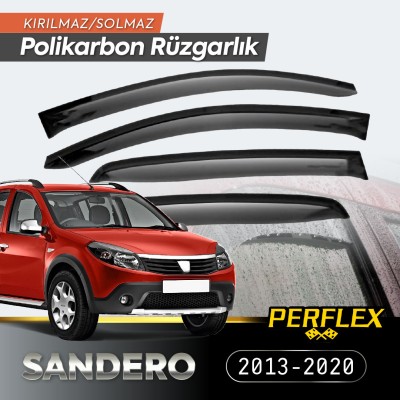 Dacia Sandero 2013-2020 Cam Rüzgarlığı V2 Düz Dacia Sandero 2013-2020 Cam Rüzgarlığı V2 Düz
