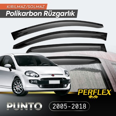 Fiat Punto Grande 2005-2018 Cam Rüzgarlığı V2 Mugen Fiat Punto Grande 2005-2018 Cam Rüzgarlığı V2 Mugen