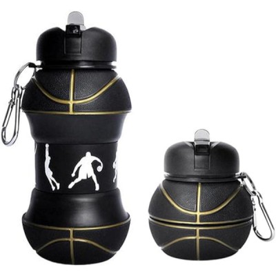 Basketbol Topu Tasarımlı Akordiyon Su Şişesi Basketbol Topu Tasarımlı Akordiyon Su Şişesi