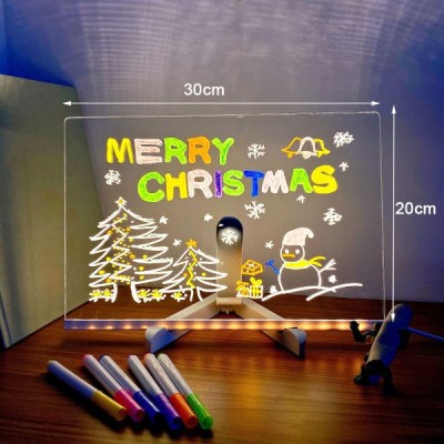 LED Aydınlatmalı Yazı ve Çizim Tahtası - Büyük Boy 30x20 cm LED Aydınlatmalı Yazı ve Çizim Tahtası - Büyük Boy 30x20 cm
