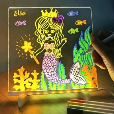 LED Aydınlatmalı Yazı ve Çizim Tahtası - Küçük Boy 20x20 cm LED Aydınlatmalı Yazı ve Çizim Tahtası - Küçük Boy 20x20 cm