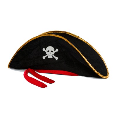 Yetişkin Boy Kadife Jack Sparrow Denizci Kaptan Jack Korsan Şapkası 50X20 CM Yetişkin Boy Kadife Jack Sparrow Denizci Kaptan Jack Korsan Şapkası 50X20 CM