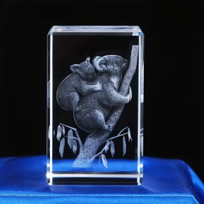 3D Kristal Koala Modeli 3D Kristal Koala Modeli