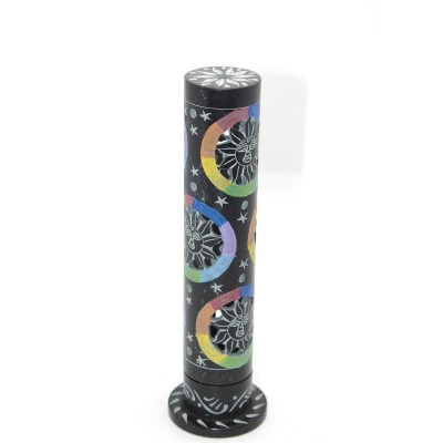 Obsidian Taşı İşlemeli Kule Tütsülük Model 3 Obsidian Taşı İşlemeli Kule Tütsülük Model 3