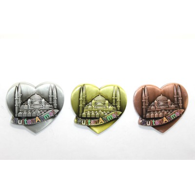 Yöresel Sultanahmet Magnet Kalp Tasarımlı Yöresel Sultanahmet Magnet Kalp Tasarımlı