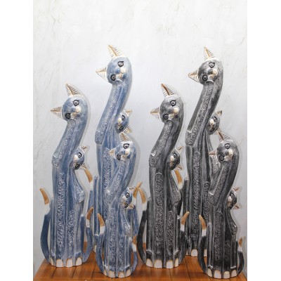 Ahşap 3'lü Kedi Seti 1 Metre Model 2 Ahşap 3'lü Kedi Seti 1 Metre Model 2