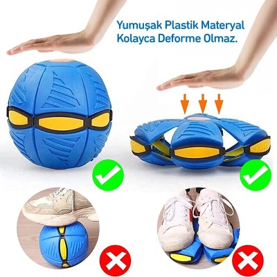 Işıklı Zıplayan Frizbi Evcil Hayvan Topu Işıklı Zıplayan Frizbi Evcil Hayvan Topu