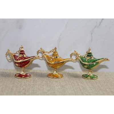 Swarovski Taşlı Minik Figür - Alaaddin'in Lambası Swarovski Taşlı Minik Figür - Alaaddin'in Lambası