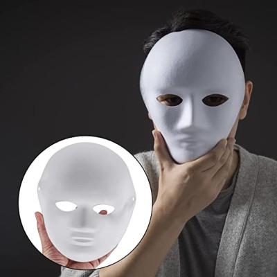 Beyaz Renk Boyanabilir Anonim Tam Yüz Cosplay Maske 24x18 cm Beyaz Renk Boyanabilir Anonim Tam Yüz Cosplay Maske 24x18 cm