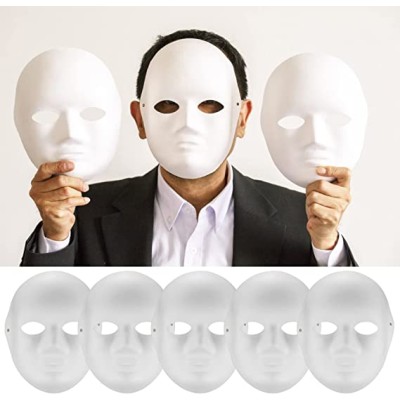 Beyaz Renk Boyanabilir Anonim Tam Yüz Cosplay Maske 24x18 cm Beyaz Renk Boyanabilir Anonim Tam Yüz Cosplay Maske 24x18 cm