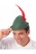 Peter Pan Şapkası Yeşil Renk Kırmızı Tüylü Peter Pan Şapkası Yeşil Renk Kırmızı Tüylü