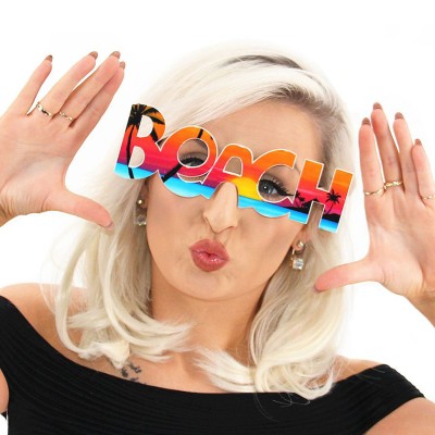 Beach Yazılı Parti Gözlüğü Beach Yazılı Parti Gözlüğü
