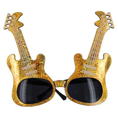 Altın Renk Gitar Şekilli Parti Gözlüğü Altın Renk Gitar Şekilli Parti Gözlüğü