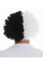 Siyah Beyaz Kıvırcık Afro Bonus Taraftar Peruğu Siyah Beyaz Kıvırcık Afro Bonus Taraftar Peruğu