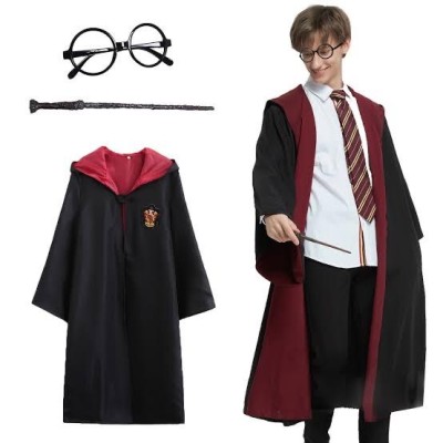 Harry Potter Gryffindor Kapşonlu Çocuk Kostüm Seti 9-10 Yaş Harry Potter Gryffindor Kapşonlu Çocuk Kostüm Seti 9-10 Yaş