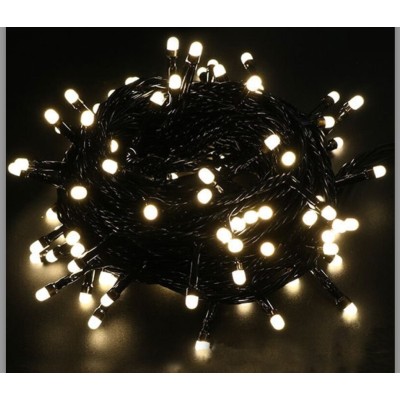 5m Boncuk Lamba Gün Işığı 8 Fonksiyon 100 Led Fişli Siyah Kablo 5m Boncuk Lamba Gün Işığı 8 Fonksiyon 100 Led Fişli Siyah Kablo