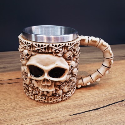 3D Tasarımlı İskelet Kupa Bardak 3D Tasarımlı İskelet Kupa Bardak