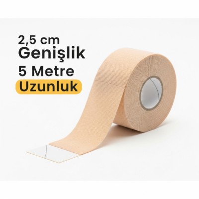 Kinezyo Ağrı Bandı 2.5 cm X 5 m Ten Rengi Kinezyo Ağrı Bandı 2.5 cm X 5 m Ten Rengi