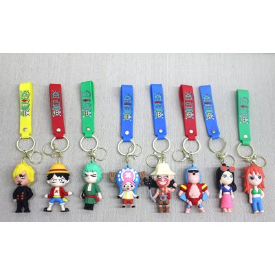 One Piece Karışık Karakterler Silikon Anahtarlık One Piece Karışık Karakterler Silikon Anahtarlık