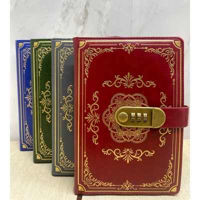 Özel Tasarım Şifreli Deri Defter Model 2 Özel Tasarım Şifreli Deri Defter Model 2