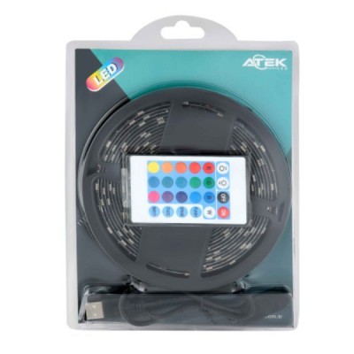 RGB Şerit 30 LED Kumandalı USB Bağlantılı RGB Şerit 30 LED Kumandalı USB Bağlantılı