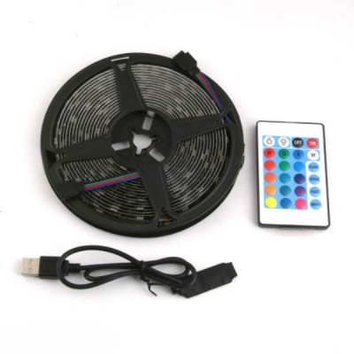 RGB Şerit 30 LED Kumandalı USB Bağlantılı RGB Şerit 30 LED Kumandalı USB Bağlantılı